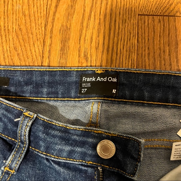 Frank and Oak Joan Bootcut Dark Wash Denim - Picture 4 of 8